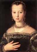 BRONZINO, Agnolo Portrait of Maria de Medici oil painting